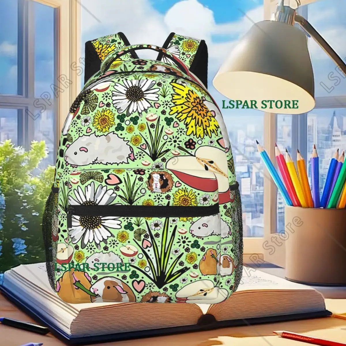 Cute Guinea Pig Face Pattern Backpack Student Boys Girls BookBag Kids School Bag Laptop Shoulder Bags for Men Women
Cute Guinea Pig Face Pattern Backpack Student Boys Girls BookBag Kids School Bag Laptop Shoulder Bags for Men Women