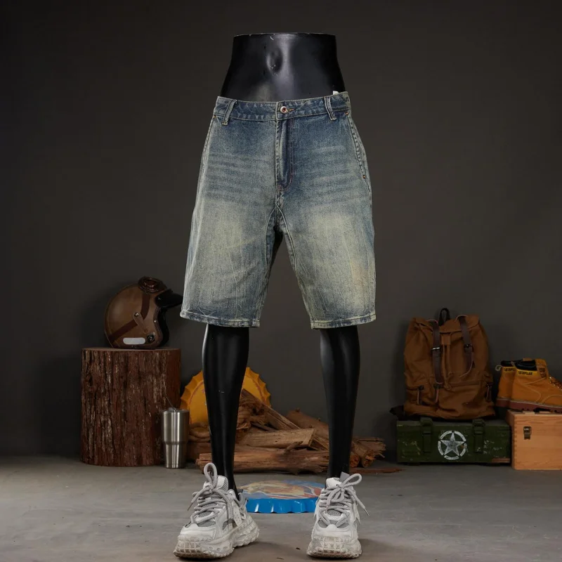 Men's Denim Shorts 2026 Summer New No Stretch American Vintage Style Simple Versatile Large Size Casual Daily Youth 5 Inches
Men's Denim Shorts 2026 Summer New No Stretch American Vintage Style Simple Versatile Large Size Casual Daily Youth 5 Inches