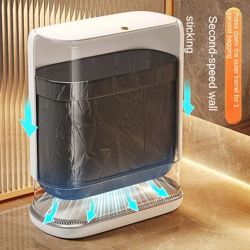 Multi-purpose air pressure trash can, large capacity storage box with lid, suitable for bathroom kitchen living room
Multi-purpose air pressure trash can, large capacity storage box with lid, suitable for bathroom kitchen living room