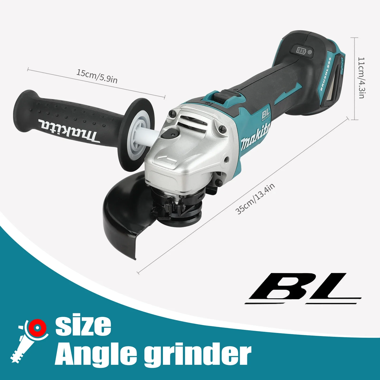 Makita Professional DGA504 -18V 125mm Brushless Lithium - ion Angle Grinder, High - power Cutting & Polishing All in One Machine
Makita Professional DGA504 -18V 125mm Brushless Lithium - ion Angle Grinder, High - power Cutting & Polishing All in One Machine