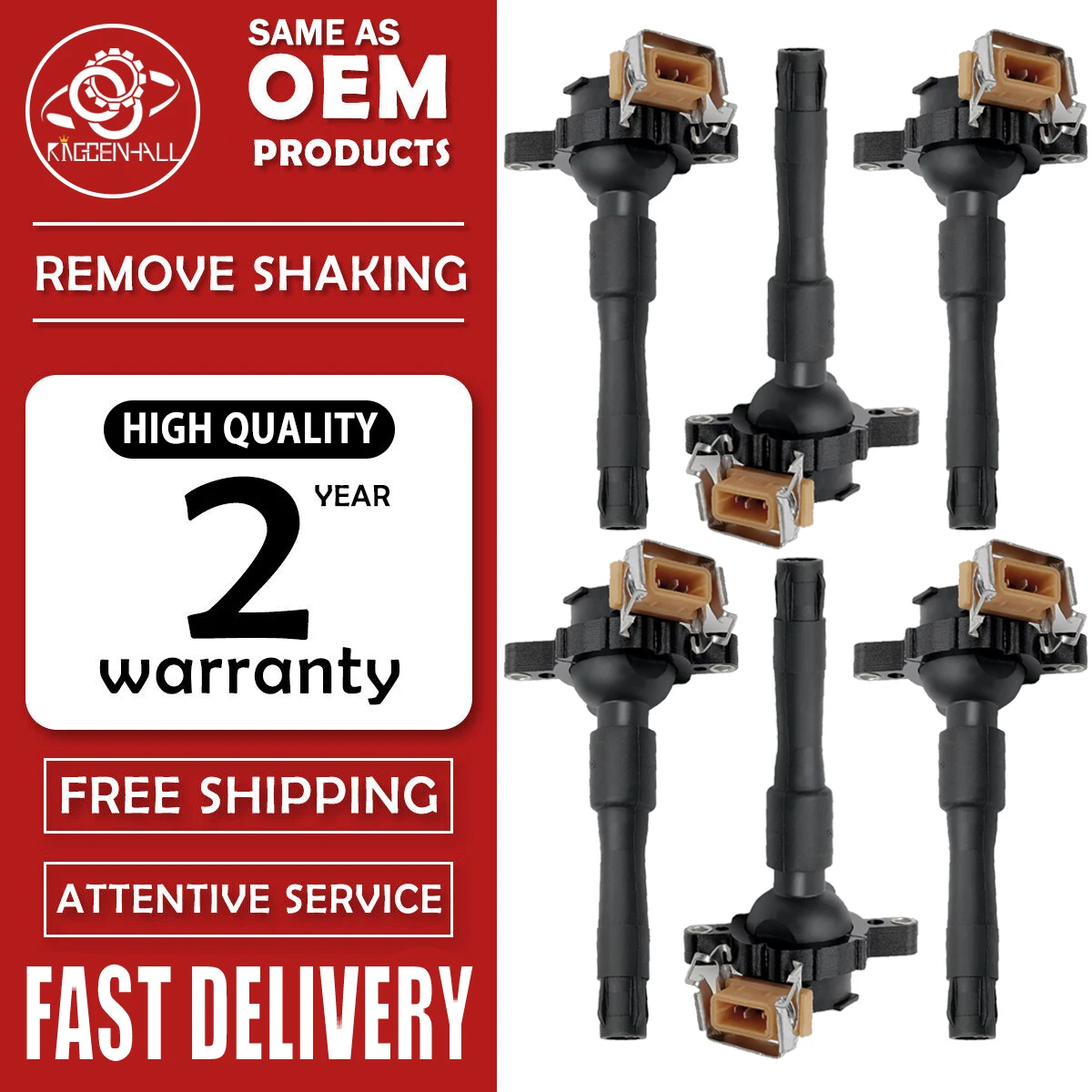 1/6PCS 12131748017 Ignition Coil 1748017 LR022494 For 1997-2000 BMW 528i 328i 2001-2002 BMW 325i 352i Land Rover525i V6 2.5L
1/6PCS 12131748017 Ignition Coil 1748017 LR022494 For 1997-2000 BMW 528i 328i 2001-2002 BMW 325i 352i Land Rover525i V6 2.5L