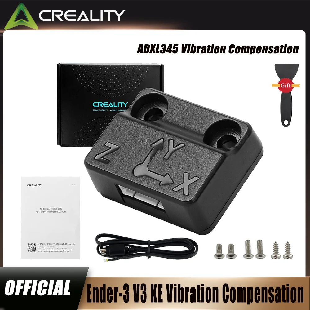 Датчик вибрационной компенсации Creality Ender-3 V3 KE для Ender-3 V3 KE, аксессуары для 3D-принтеров с точным управлением Sensing
Датчик вибрационной компенсации Creality Ender-3 V3 KE для Ender-3 V3 KE, аксессуары для 3D-принтеров с точным управлением Sensing 
