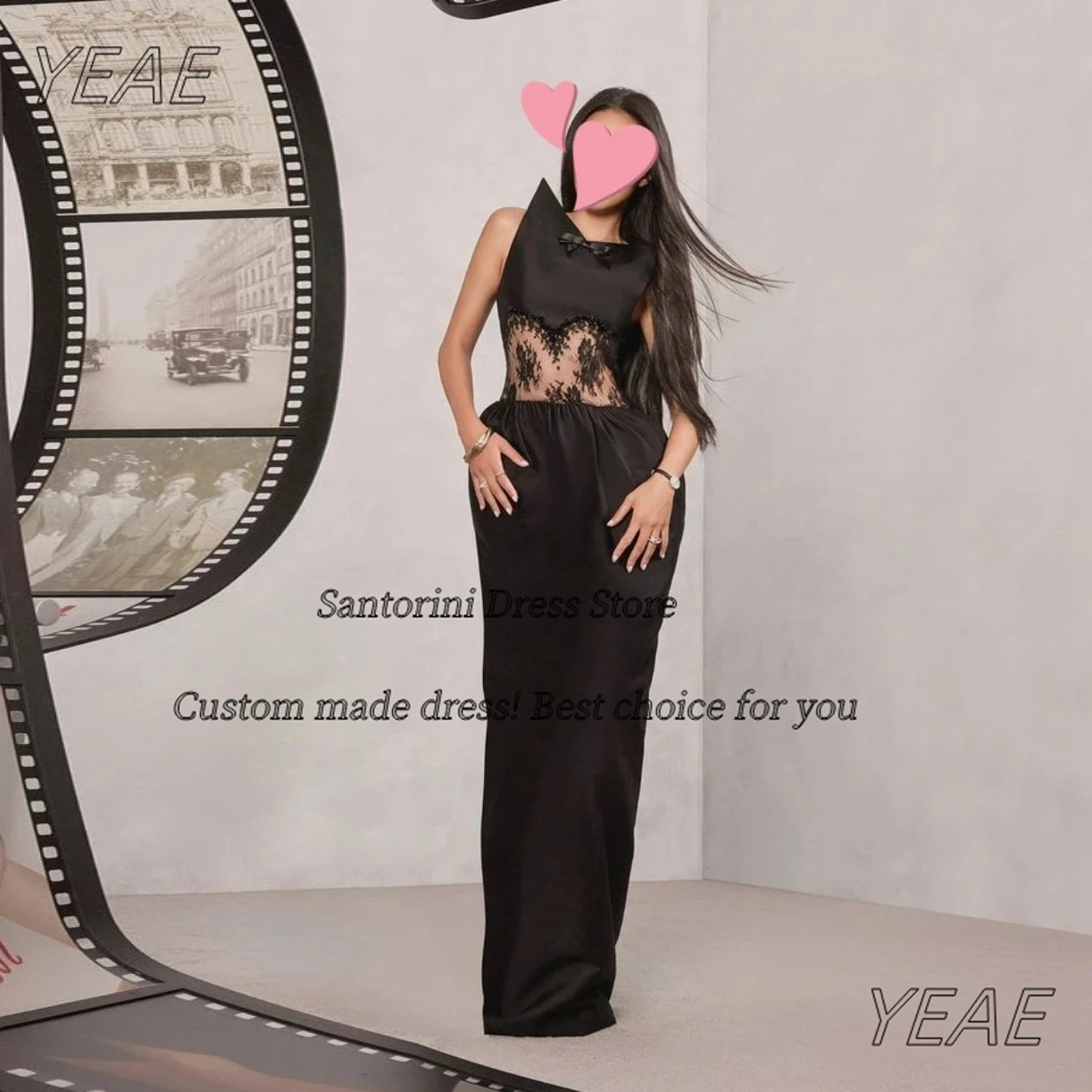 Santorini Custom Made Black Prom Dresses Lace Waist Sexy Back Evening Gowns Long Maid of Honor Wedding Party Dress
Santorini Custom Made Black Prom Dresses Lace Waist Sexy Back Evening Gowns Long Maid of Honor Wedding Party Dress