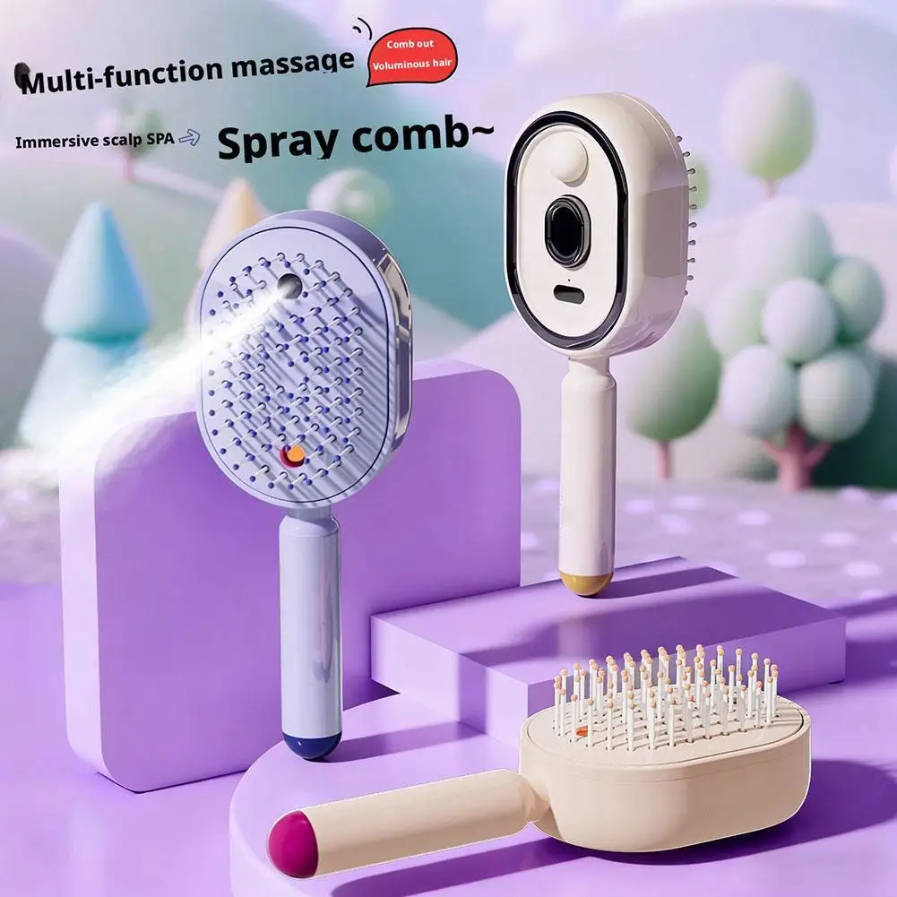 Hair Care Spray Massage Comb Electric Hair Massage Brush with Spray Function Aromatherapy Mist Detangling Anti Static Comb
Hair Care Spray Massage Comb Electric Hair Massage Brush with Spray Function Aromatherapy Mist Detangling Anti Static Comb
