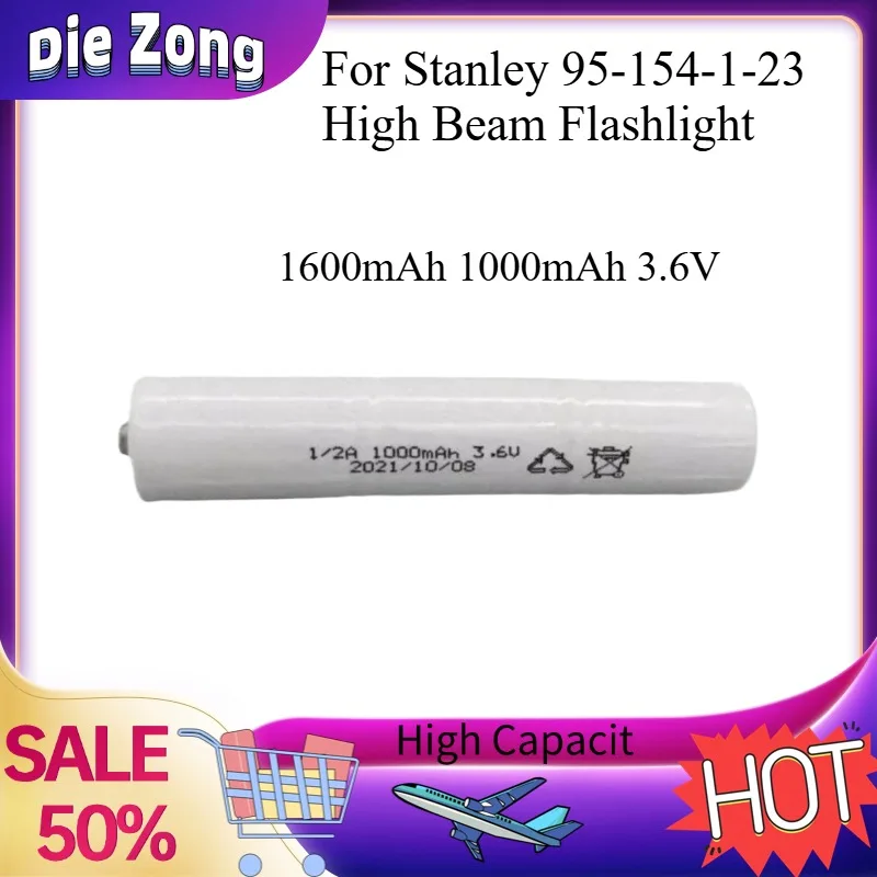 High-quality 1600mAh 1000mAh 3.6V 1/2A Lithium-ion Battery for Stanley 95-154-1-23 High Beam Flashlight Rechargeable Batteries
High-quality 1600mAh 1000mAh 3.6V 1/2A Lithium-ion Battery for Stanley 95-154-1-23 High Beam Flashlight Rechargeable Batteries