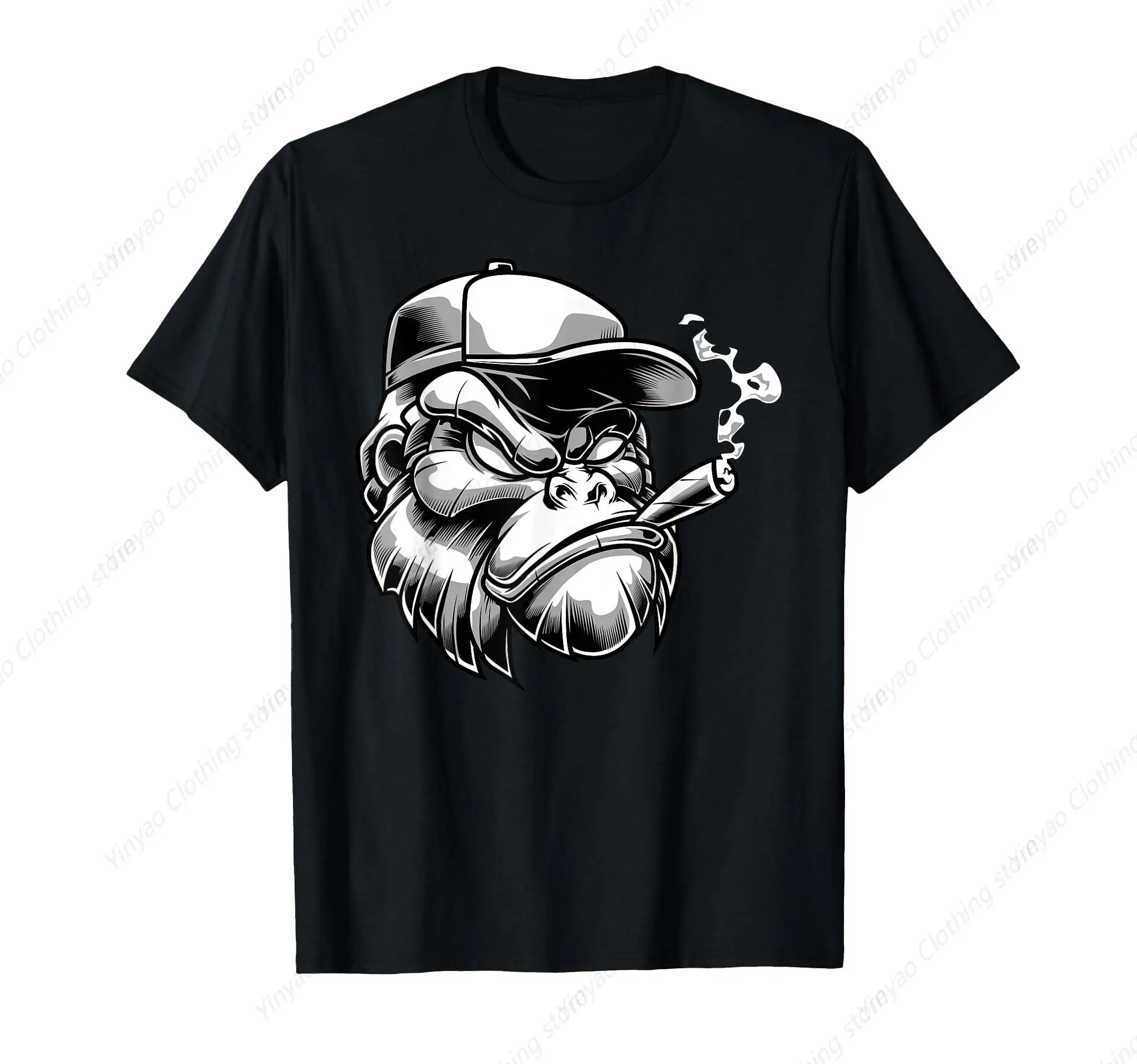 Gorilla Cigar Monkey Gift Men's and Women's T-shirt Fashion Cool Men's Cotton Short Sleeve
Gorilla Cigar Monkey Gift Men's and Women's T-shirt Fashion Cool Men's Cotton Short Sleeve