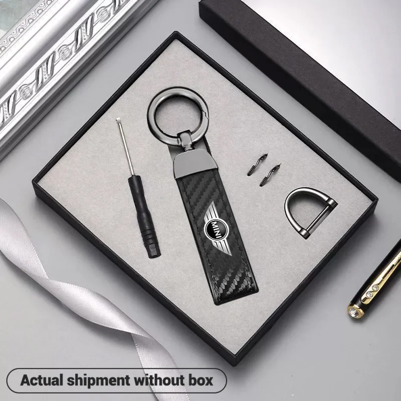 Carbon Leather Car Styling Keychain For MINI Cooper One S JWC R55 R56 F56 R57 R58 R59 R60 Key Chain Key Rings Auto Accessories
Carbon Leather Car Styling Keychain For MINI Cooper One S JWC R55 R56 F56 R57 R58 R59 R60 Key Chain Key Rings Auto Accessories