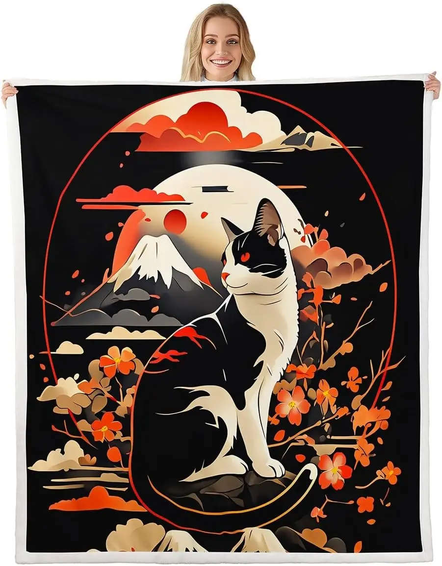 Флисовое одеяло с изображением кота в стиле аниме, королева, японское ретро, забавное одеяло из шерпа с котом для мальчиков и девочек, плюшевое одеяло в японском стиле, японское
Флисовое одеяло с изображением кота в стиле аниме, королева, японское ретро, забавное одеяло из шерпа с котом для мальчиков и девочек, плюшевое одеяло в японском стиле, японское