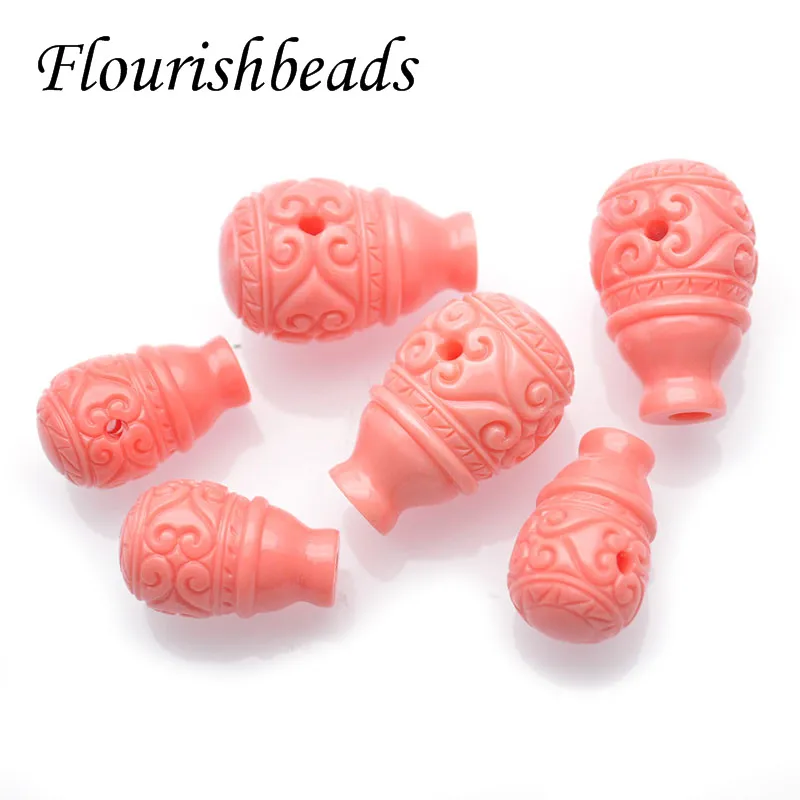 High Quality Artificial Pink Coral Beads Bottle Shape Loose Beads DIY Necklace Bracelet for Jewelry Making 30pcs/lot
High Quality Artificial Pink Coral Beads Bottle Shape Loose Beads DIY Necklace Bracelet for Jewelry Making 30pcs/lot