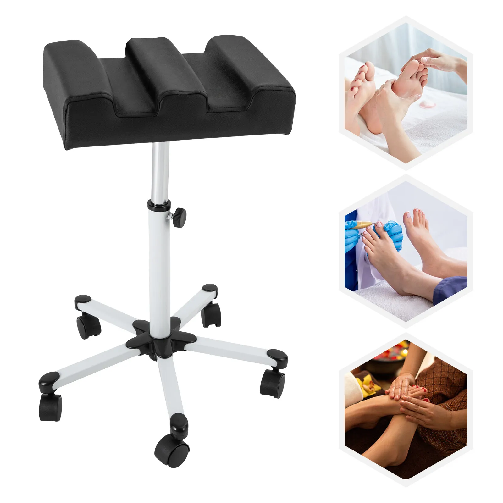 Pedicure Manicure Footrest For Salon Spa And Home Use Adjustable Height Comfortable Grooves And Wheels
Pedicure Manicure Footrest For Salon Spa And Home Use Adjustable Height Comfortable Grooves And Wheels