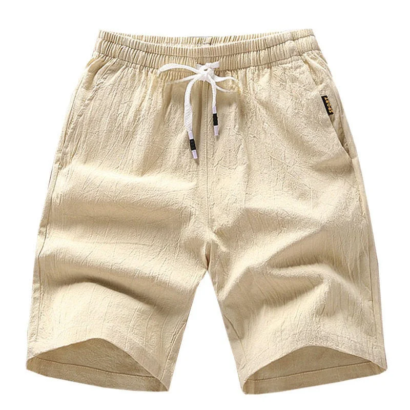 Summer Beach Men's Cotton Linen Sport Five-Quarter Shorts Casual Straight Leg Pants with Pockets Pure Color Large Size
Summer Beach Men's Cotton Linen Sport Five-Quarter Shorts Casual Straight Leg Pants with Pockets Pure Color Large Size