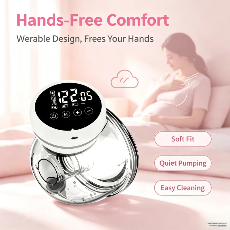 Portable Wearable Electric Breast Pump, Hands-Free Auto Breast Milk Collector, Double-Sided Pain-Free Lactation Pump Nursing Mom
Portable Wearable Electric Breast Pump, Hands-Free Auto Breast Milk Collector, Double-Sided Pain-Free Lactation Pump Nursing Mom