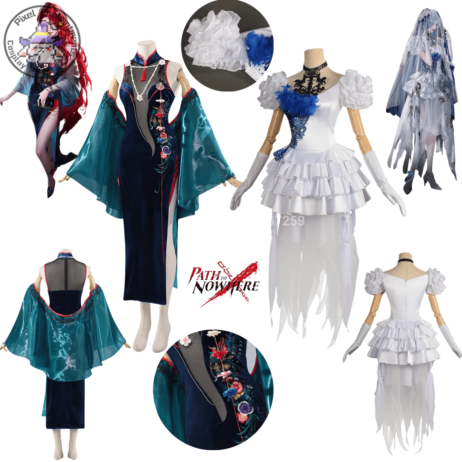 Game Path To Nowhere Cosplay Costume Anime Cabernet Sexy Cheongsam Grief White Wedding Dress for Women Comic Con Party Suit
Game Path To Nowhere Cosplay Costume Anime Cabernet Sexy Cheongsam Grief White Wedding Dress for Women Comic Con Party Suit