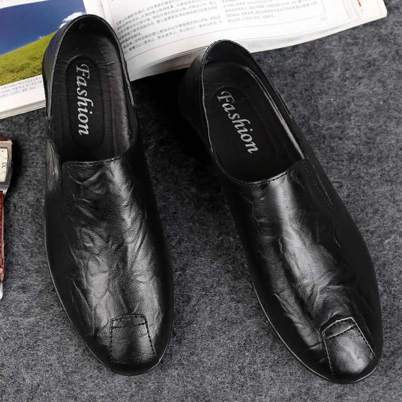 Men Fashion Leather Shoes Casual Loafers Soft Comfortable Breathable Flats Shoes Men's Lightweigh Driving Shoes Lazy Shoes
Men Fashion Leather Shoes Casual Loafers Soft Comfortable Breathable Flats Shoes Men's Lightweigh Driving Shoes Lazy Shoes