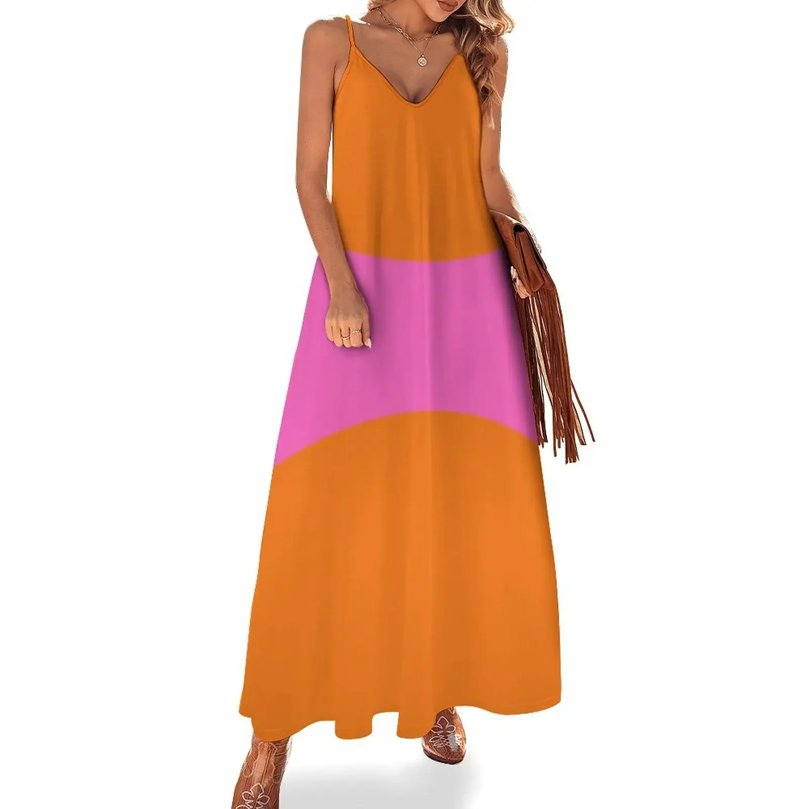 Vivid Orange and Hot Pink Colorblock Sleeveless Dress women's luxury party dress women's summer jumpsuit
Vivid Orange and Hot Pink Colorblock Sleeveless Dress women's luxury party dress women's summer jumpsuit