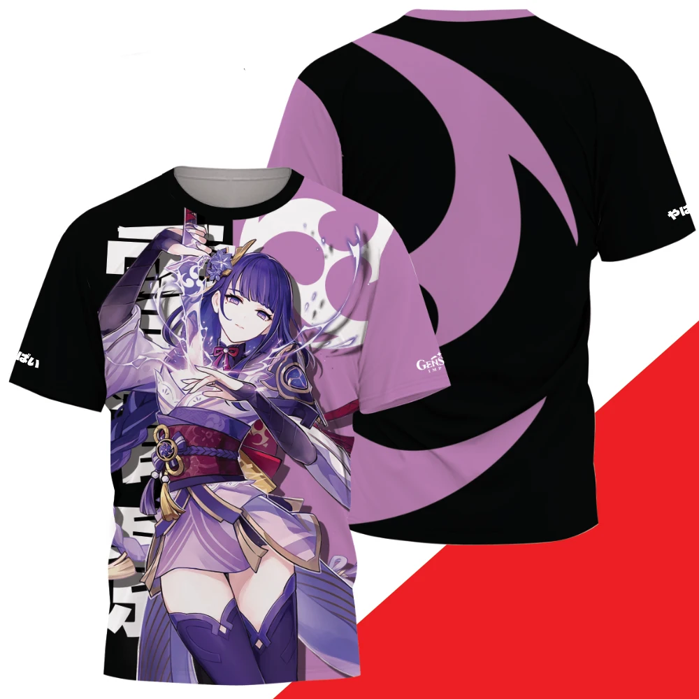 Игра Genshin Impact All Roles Косплей Футболка 3D Raiden Shogun Принт Аниме Футболки Летние Мужчины Женщины Harajuku Повседневные Уличные Топы Y2k 
Игра Genshin Impact All Roles Косплей Футболка 3D Raiden Shogun Принт Аниме Футболки Летние Мужчины Женщины Harajuku Повседневные Уличные Топы Y2k