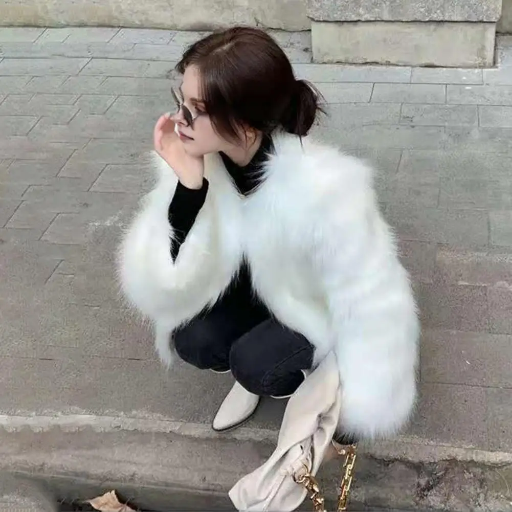 Comfortable Casual Women Jacket Stylish Women's Faux Fur Jacket for Autumn Winter Warm Plush Coat for Street Office Date Casual
Comfortable Casual Women Jacket Stylish Women's Faux Fur Jacket for Autumn Winter Warm Plush Coat for Street Office Date Casual