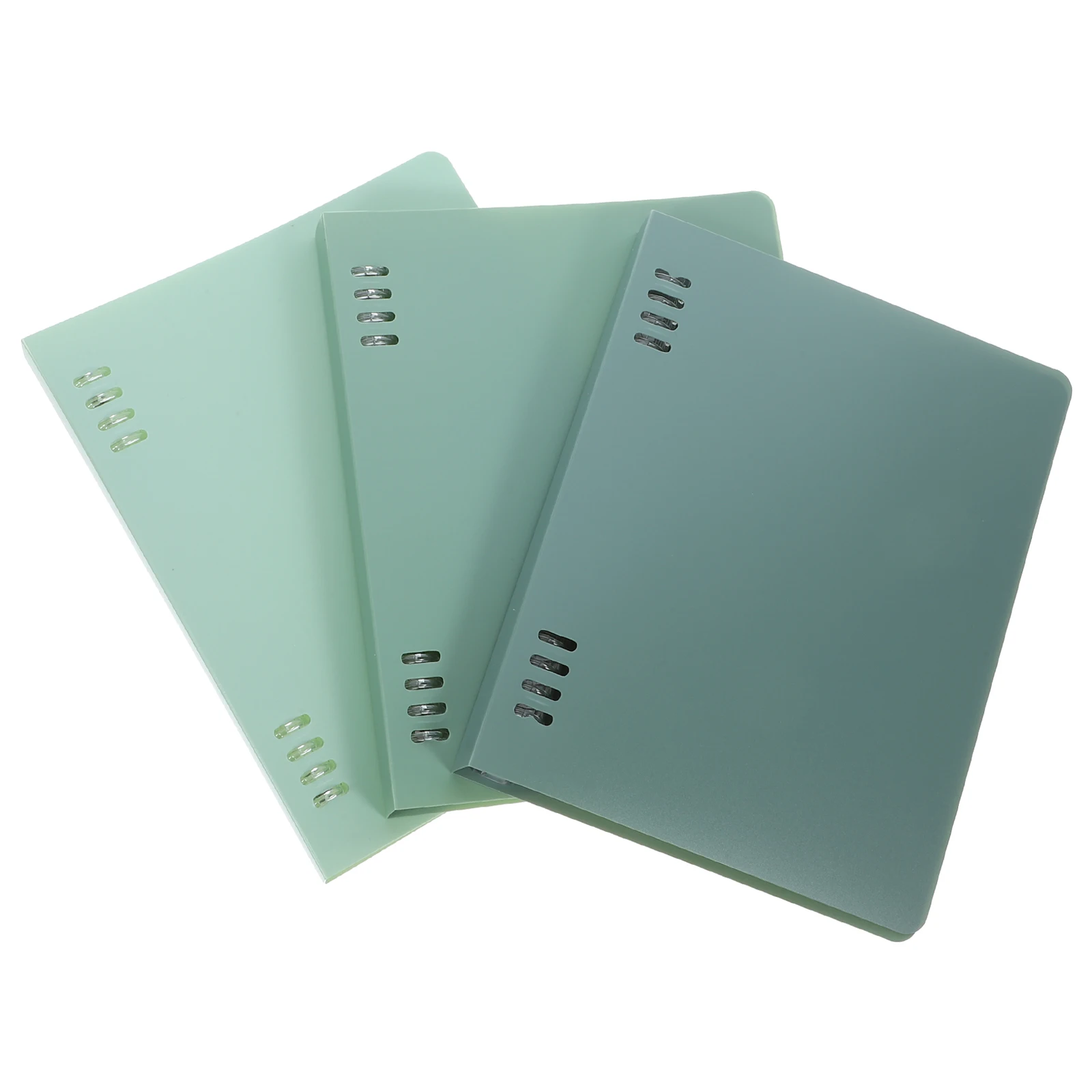3pcs A5 Gradient Loose-leaf Notebook Cover Hard Shell Binder Green Series Office Supplies Study Notes Planner Travel Journal
3pcs A5 Gradient Loose-leaf Notebook Cover Hard Shell Binder Green Series Office Supplies Study Notes Planner Travel Journal