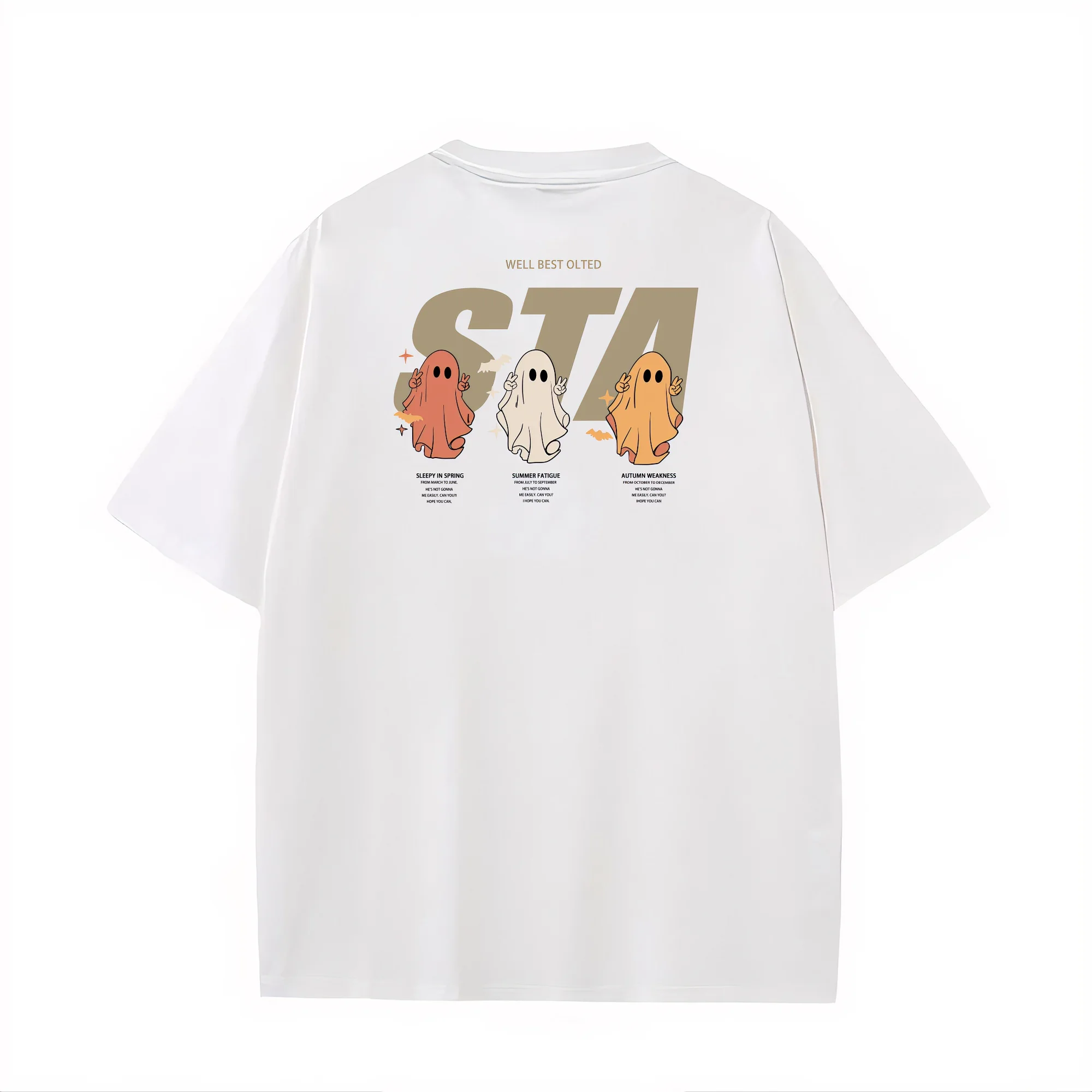 STA Flagship Store New Ghost Printing Short-sleeved Men's Women's Summer American Street Tide Brand Heavy Loose Black T-shirt
STA Flagship Store New Ghost Printing Short-sleeved Men's Women's Summer American Street Tide Brand Heavy Loose Black T-shirt