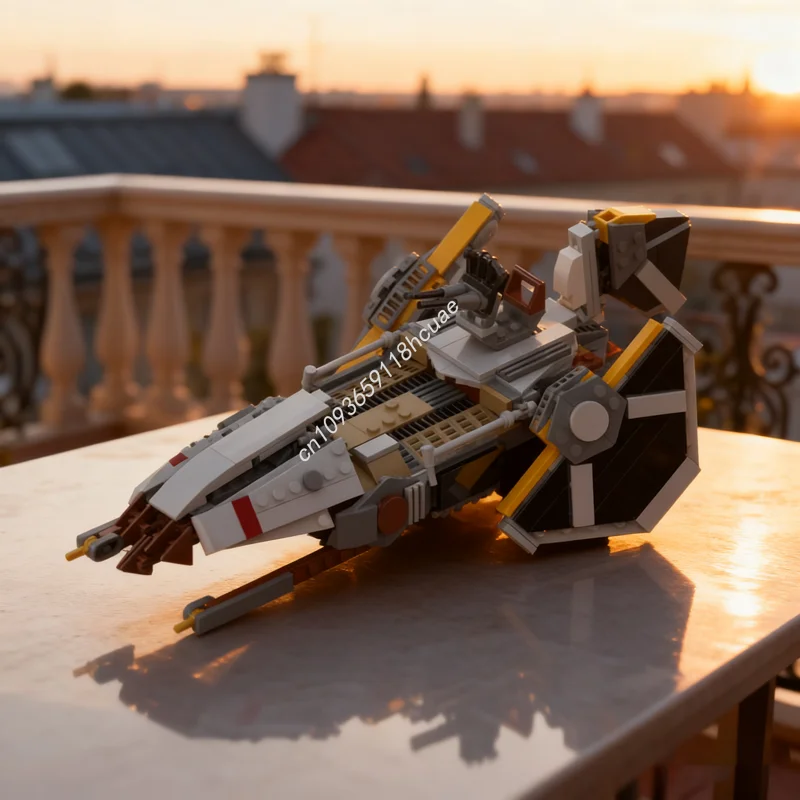 407 шт. MOC Warbird Skiff Commison Star Battle Модель Строительные блоки Игрушка Архитектура Сборка DIY Рождественские подарки Кирпич Дети
407 шт. MOC Warbird Skiff Commison Star Battle Модель Строительные блоки Игрушка Архитектура Сборка DIY Рождественские подарки Кирпич Дети