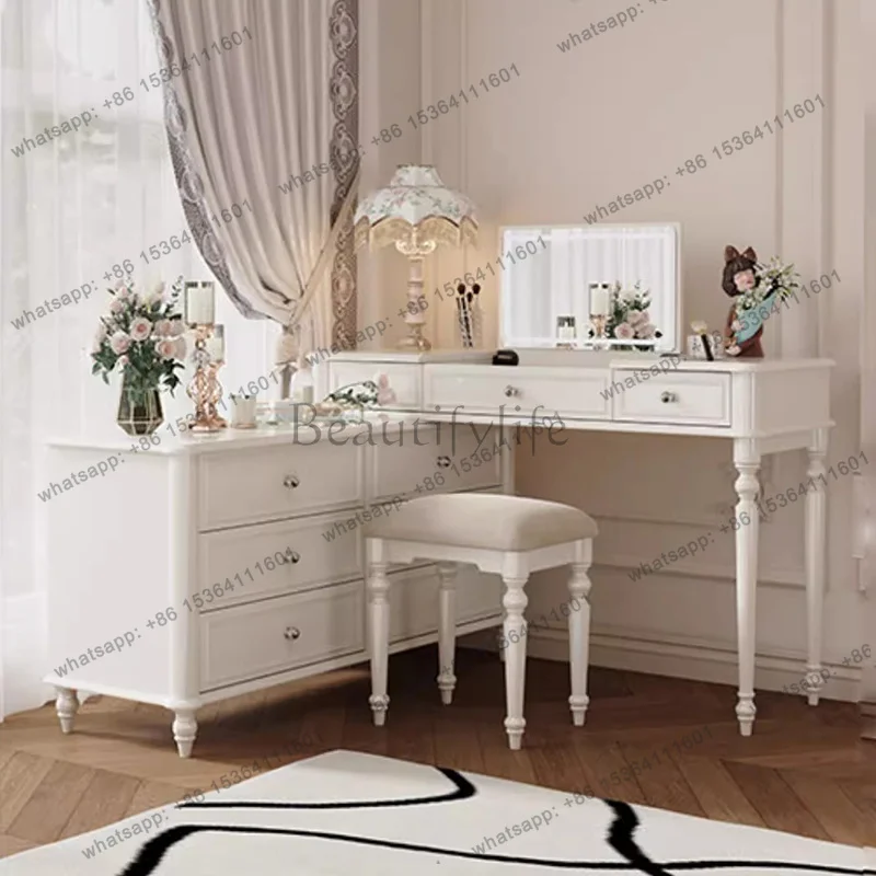 Modern Trendy Dressing Table Artistic Aesthetic Luxury Nordic Dressing Table Classic Premium Meuble De Chambre Bedroom Furniture
Modern Trendy Dressing Table Artistic Aesthetic Luxury Nordic Dressing Table Classic Premium Meuble De Chambre Bedroom Furniture