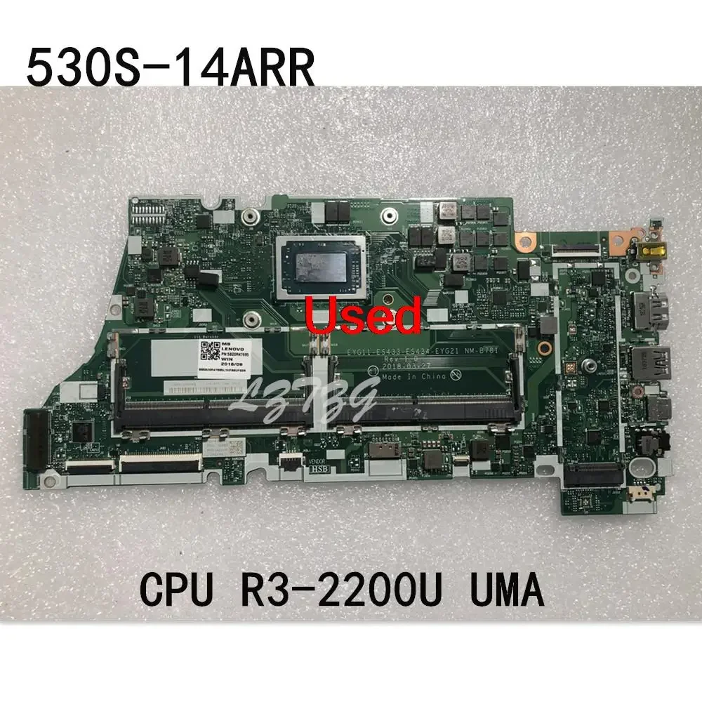 Used For Lenovo Ideapad 530S-14ARR Laptop Motherboard mainboard With CPU R3-2200U UMA FRU 5B20R47695
Used For Lenovo Ideapad 530S-14ARR Laptop Motherboard mainboard With CPU R3-2200U UMA FRU 5B20R47695
