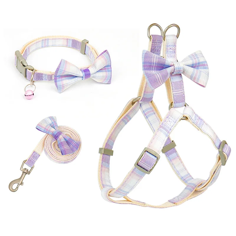 Adjustable Dog Vest Harness Leash Set Cute Bow Pet Ches Strap Fashion Plaid Dog Collar with Bell Puppy Cat Harness Dog Supplies
Adjustable Dog Vest Harness Leash Set Cute Bow Pet Ches Strap Fashion Plaid Dog Collar with Bell Puppy Cat Harness Dog Supplies