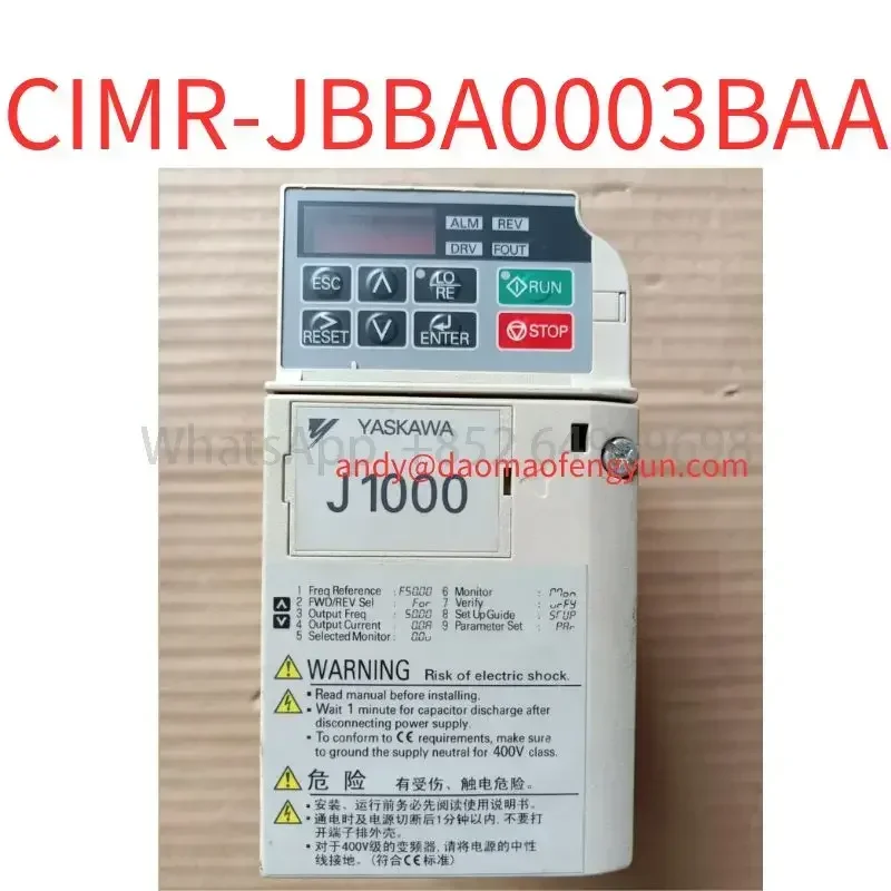 Second-hand CIMR-JBBA0003BAA frequency converter test OK
Second-hand CIMR-JBBA0003BAA frequency converter test OK