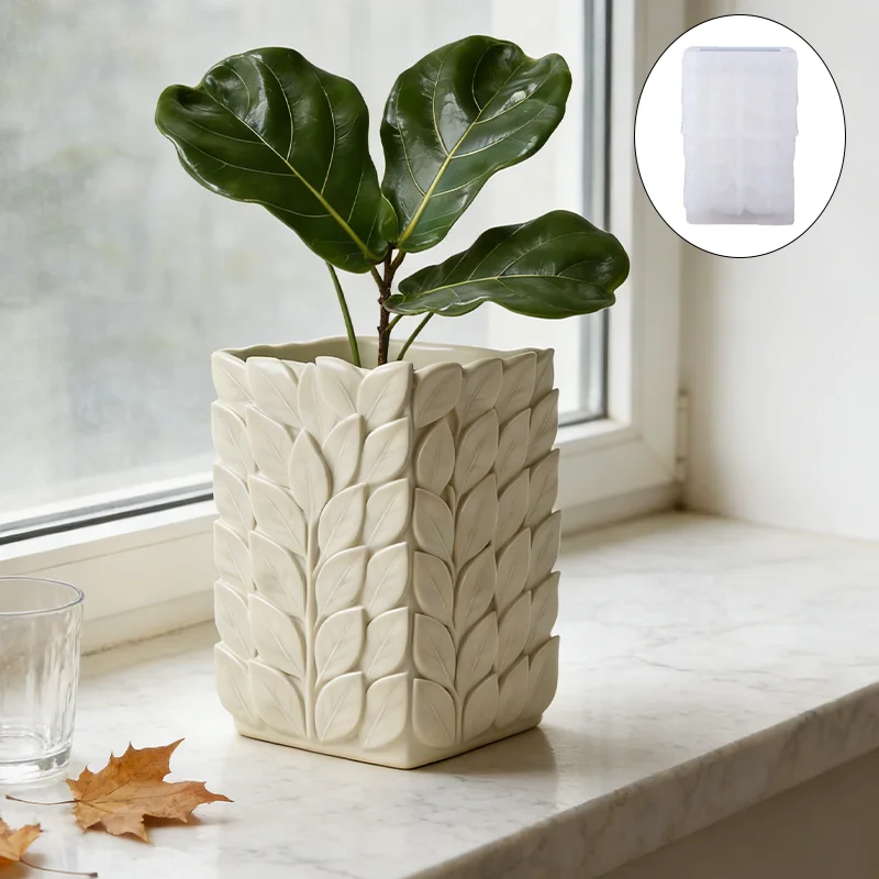 Leaf-patterned silicone molds are easy to unmold, making it easy to create sophisticated scented candle jars for home décor, han
Leaf-patterned silicone molds are easy to unmold, making it easy to create sophisticated scented candle jars for home décor, han