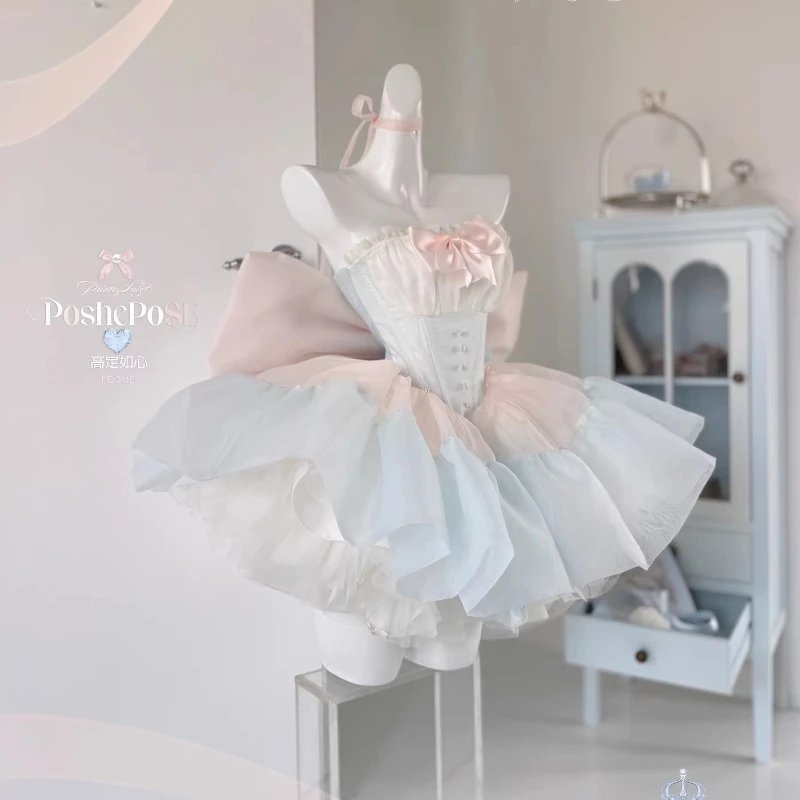 Handmade High Quality French Sweet Lolita Princess Puffy Cake Dress Mini Birthday Party Wedding Dresses Photography Clothing
Handmade High Quality French Sweet Lolita Princess Puffy Cake Dress Mini Birthday Party Wedding Dresses Photography Clothing