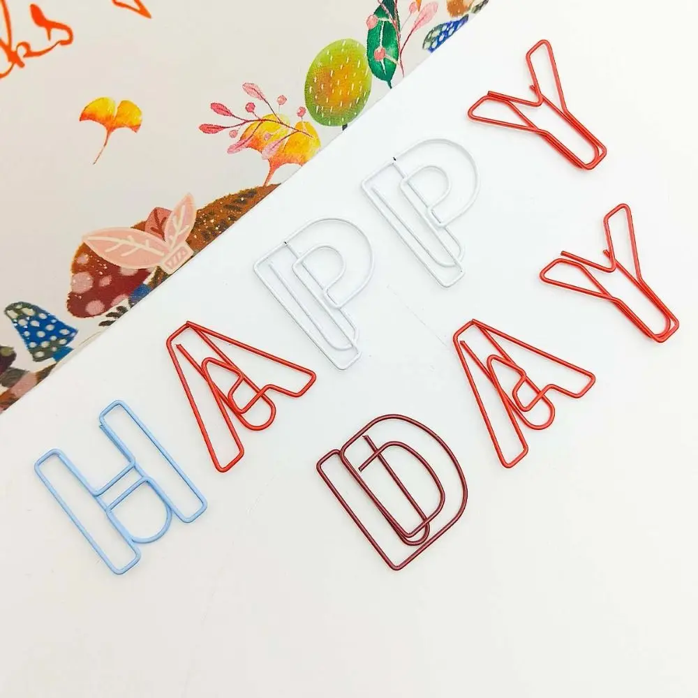 26pcs Colorful Binder Clips Alphabet Paper Clips Hollow Metal Photo Tickets Holder DIY Bookmark Letter Paper Clips Student
26pcs Colorful Binder Clips Alphabet Paper Clips Hollow Metal Photo Tickets Holder DIY Bookmark Letter Paper Clips Student