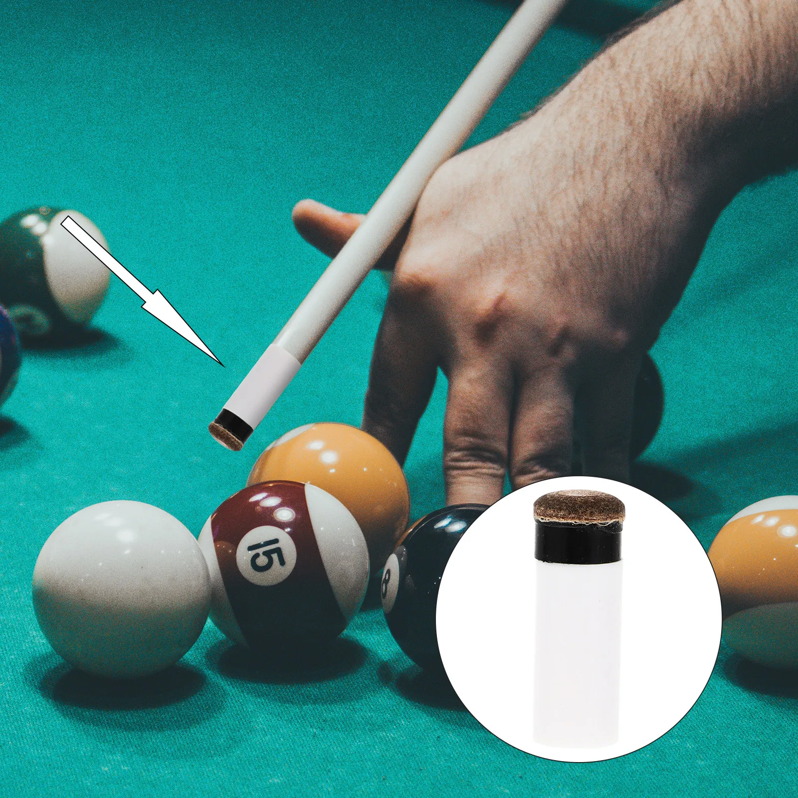 5Pcs Billiard Cue Tips Pool Replacement Screw-on Plastic Ferrules Strengthen Stick Ends Long-Lasting Cue Tips Billiard Accessory
5Pcs Billiard Cue Tips Pool Replacement Screw-on Plastic Ferrules Strengthen Stick Ends Long-Lasting Cue Tips Billiard Accessory
