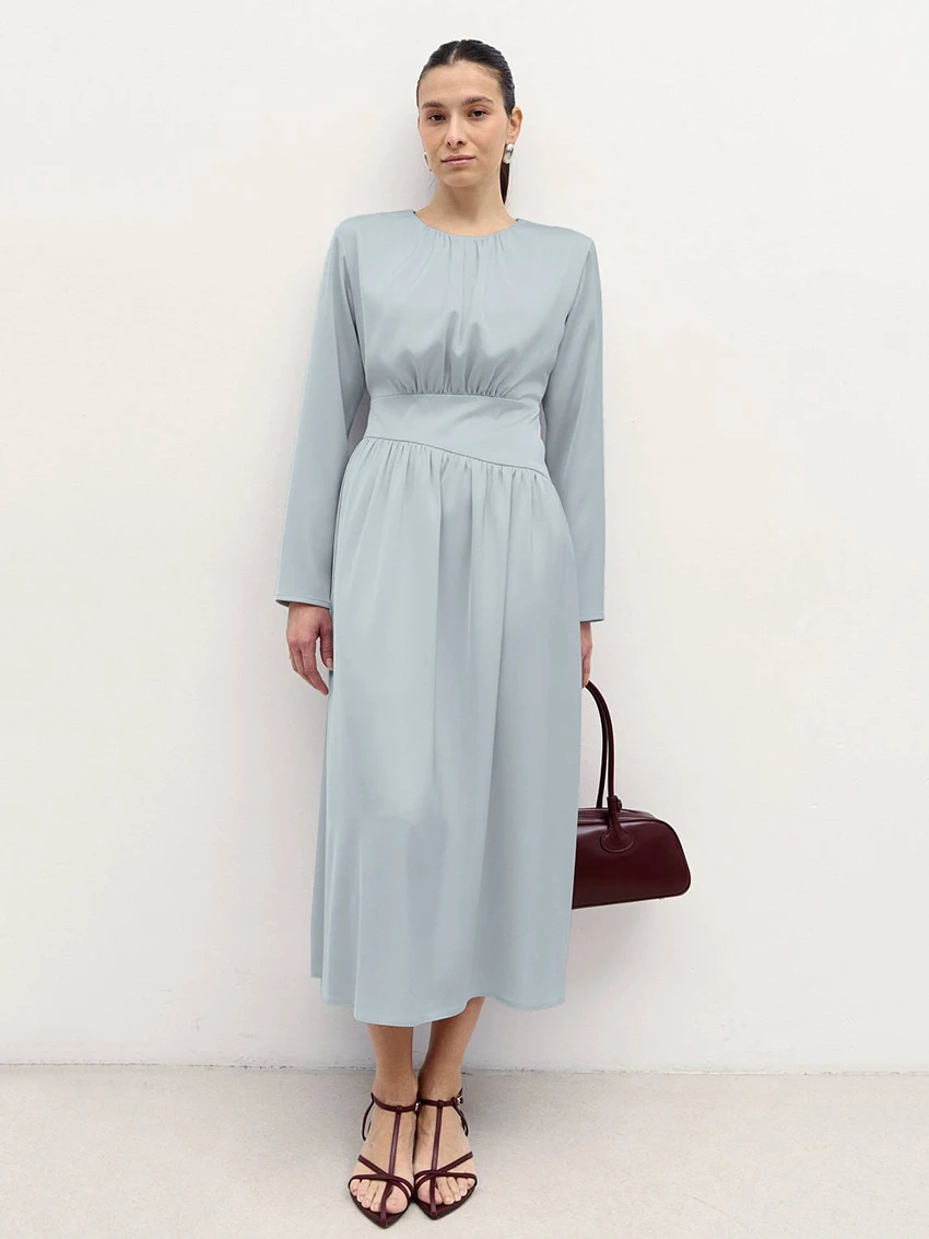 Marthaqiqi Elegant Women'S Nightgowns O-Neck Sleepwear Long Sleeve Nightwear Ankle-Length Dress Fashion Ladies Pajamas Comfort
Marthaqiqi Elegant Women'S Nightgowns O-Neck Sleepwear Long Sleeve Nightwear Ankle-Length Dress Fashion Ladies Pajamas Comfort