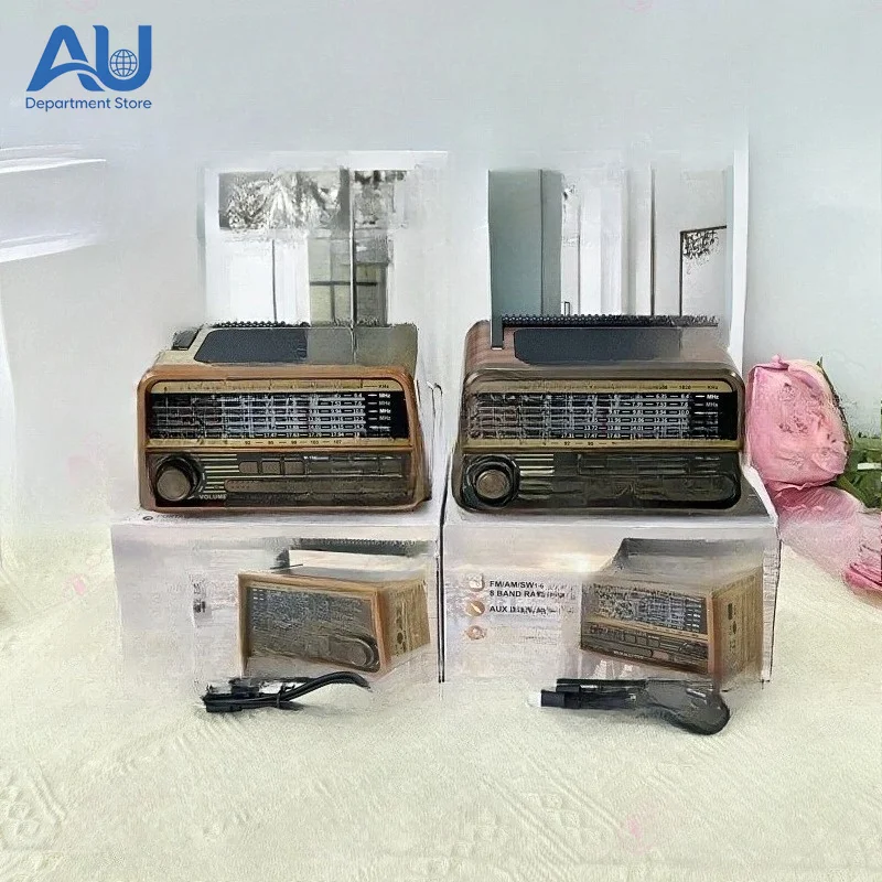 Wooden Retro Wireless Bluetooth Speaker Portable Home Multi-band FM Radio Subwoofer Card Stereo
Wooden Retro Wireless Bluetooth Speaker Portable Home Multi-band FM Radio Subwoofer Card Stereo