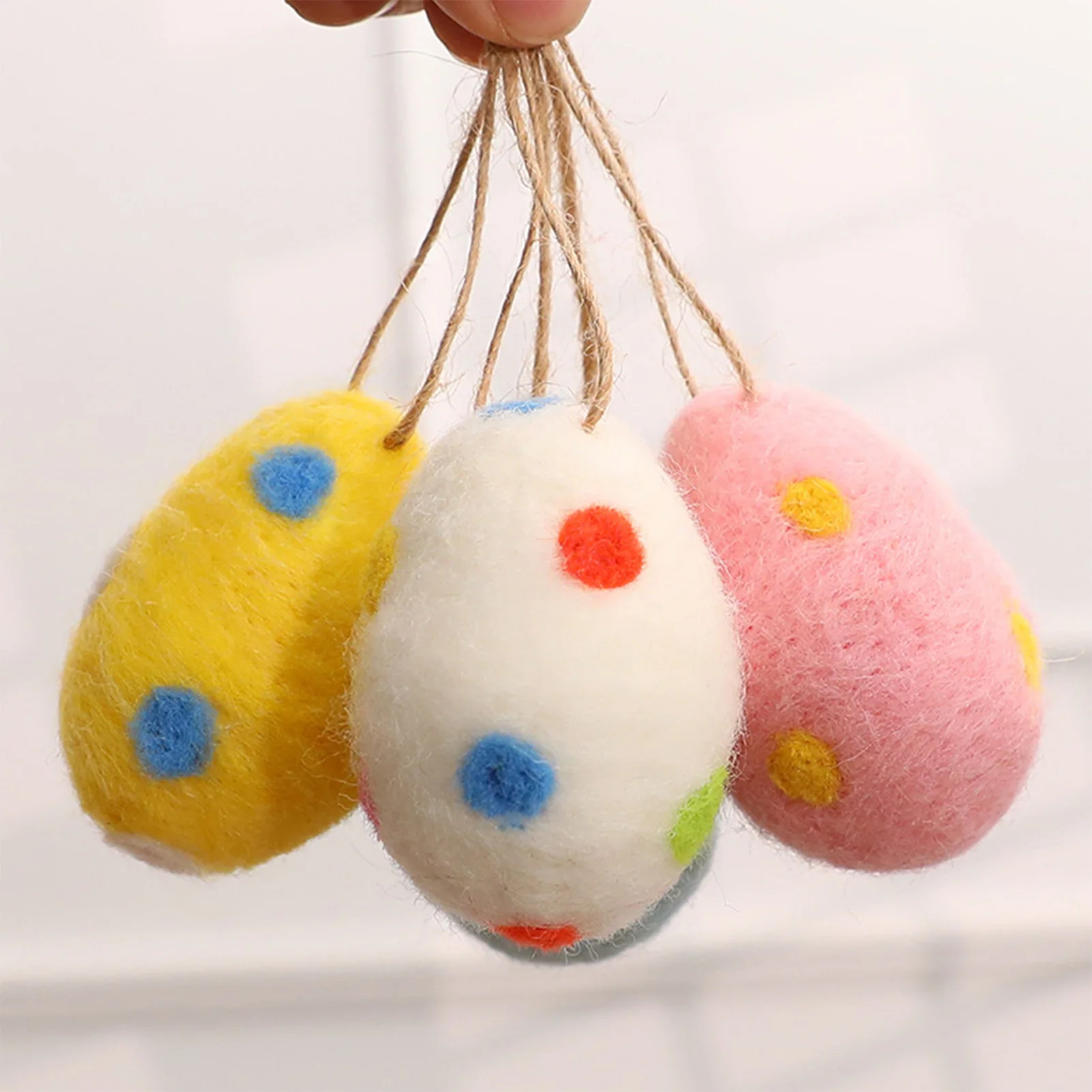 12pcs Easter Egg Pendant Simulated Wool Felt Foam Egg Decoration For Tree Door Window Handle 2025 Diy Easter Party Decor Props
12pcs Easter Egg Pendant Simulated Wool Felt Foam Egg Decoration For Tree Door Window Handle 2025 Diy Easter Party Decor Props