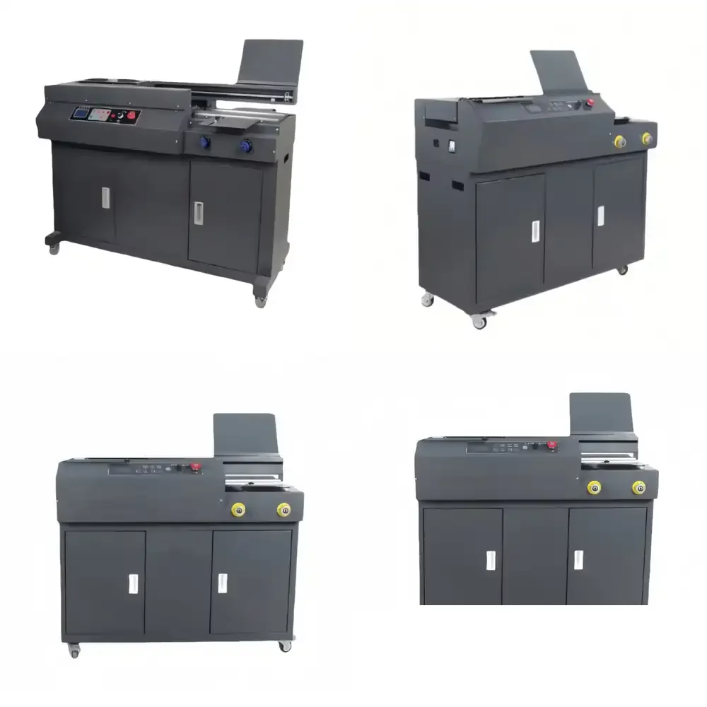 Large Fully Automatic Binding Equipment with Hot Melt Gluing Function Wireless Binding Machine with Glue for Document File
Large Fully Automatic Binding Equipment with Hot Melt Gluing Function Wireless Binding Machine with Glue for Document File