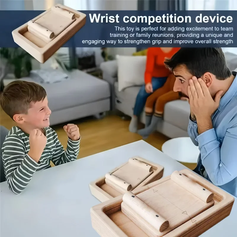 Hand Grip Strengthener for Climbers - Parent-Child Fun Portable Wooden Wrist Exerciser Power Training Tool Arm Wrestling Board
Hand Grip Strengthener for Climbers - Parent-Child Fun Portable Wooden Wrist Exerciser Power Training Tool Arm Wrestling Board