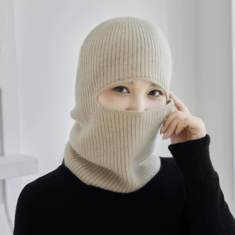 100 Cashmere scarf with oneness warmth ear protection windproof hat outdoor cold proof winter knitted neck protection face mask
100 Cashmere scarf with oneness warmth ear protection windproof hat outdoor cold proof winter knitted neck protection face mask