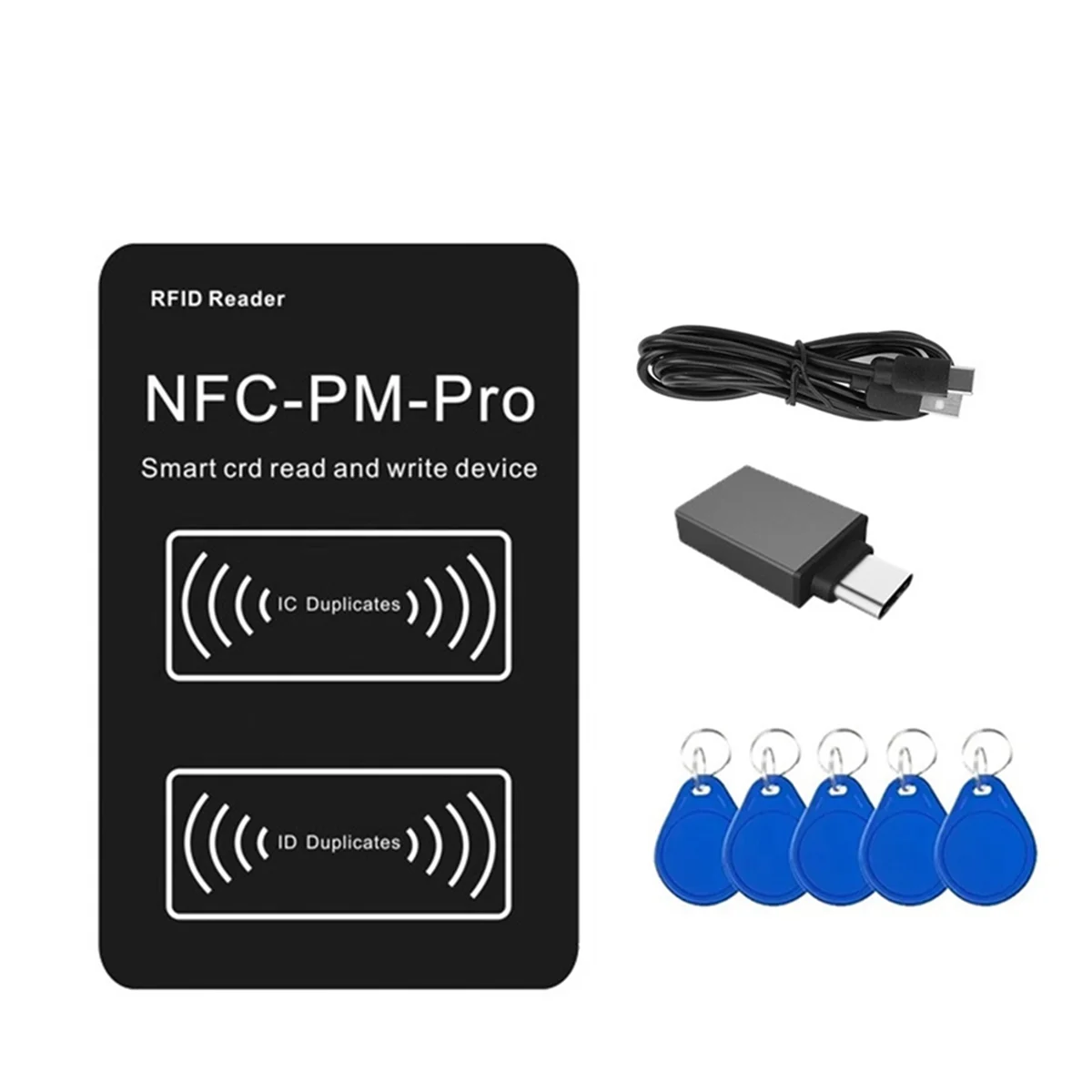T88C RFID смарт-чип-считыватель PM PRO декодер + 5XCUID брелок NFC-ключ копир 13,56 МГц 125 кГц значок запись жетон ID IC тег клон
T88C RFID смарт-чип-считыватель PM PRO декодер + 5XCUID брелок NFC-ключ копир 13,56 МГц 125 кГц значок запись жетон ID IC тег клон