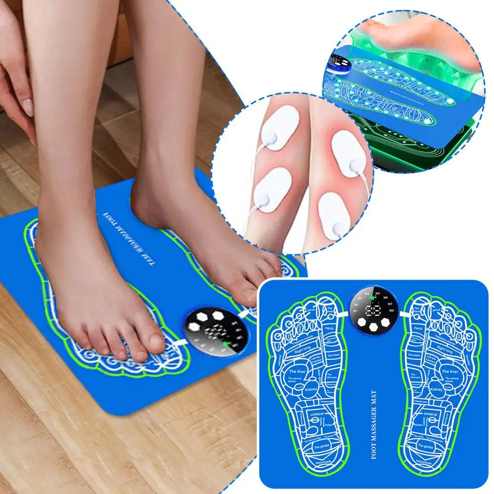 Ems Foot Massager Mat With Remote Control And 8 Electrode Pads 8 Modes Adjustable Foot Massage Pad For Circulation Pain Relief
Ems Foot Massager Mat With Remote Control And 8 Electrode Pads 8 Modes Adjustable Foot Massage Pad For Circulation Pain Relief