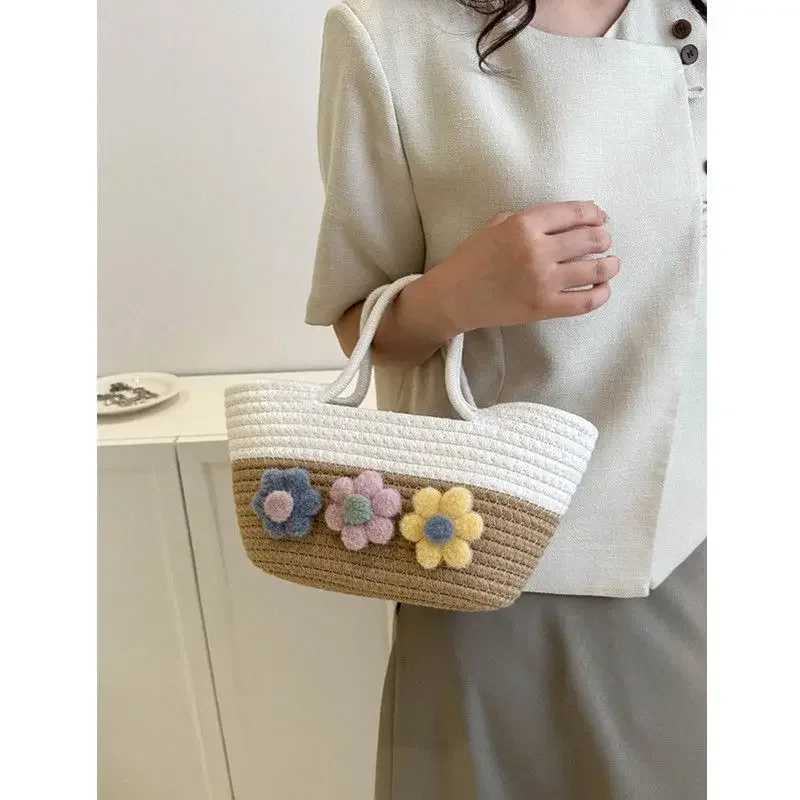 Foufurieux Knitting Shoulder Bag New Spring Autumn Large Capacity Hollow Cotton Bag Beach Vacation Handbags Eco Reusable Shopper
Foufurieux Knitting Shoulder Bag New Spring Autumn Large Capacity Hollow Cotton Bag Beach Vacation Handbags Eco Reusable Shopper