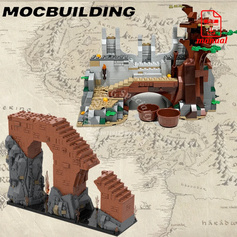 Escape-Scene Staircase Model River-Gate MOC Building Blocks Toys Rings Bricks Medieval Construction Gift for Boys Girls
Escape-Scene Staircase Model River-Gate MOC Building Blocks Toys Rings Bricks Medieval Construction Gift for Boys Girls
