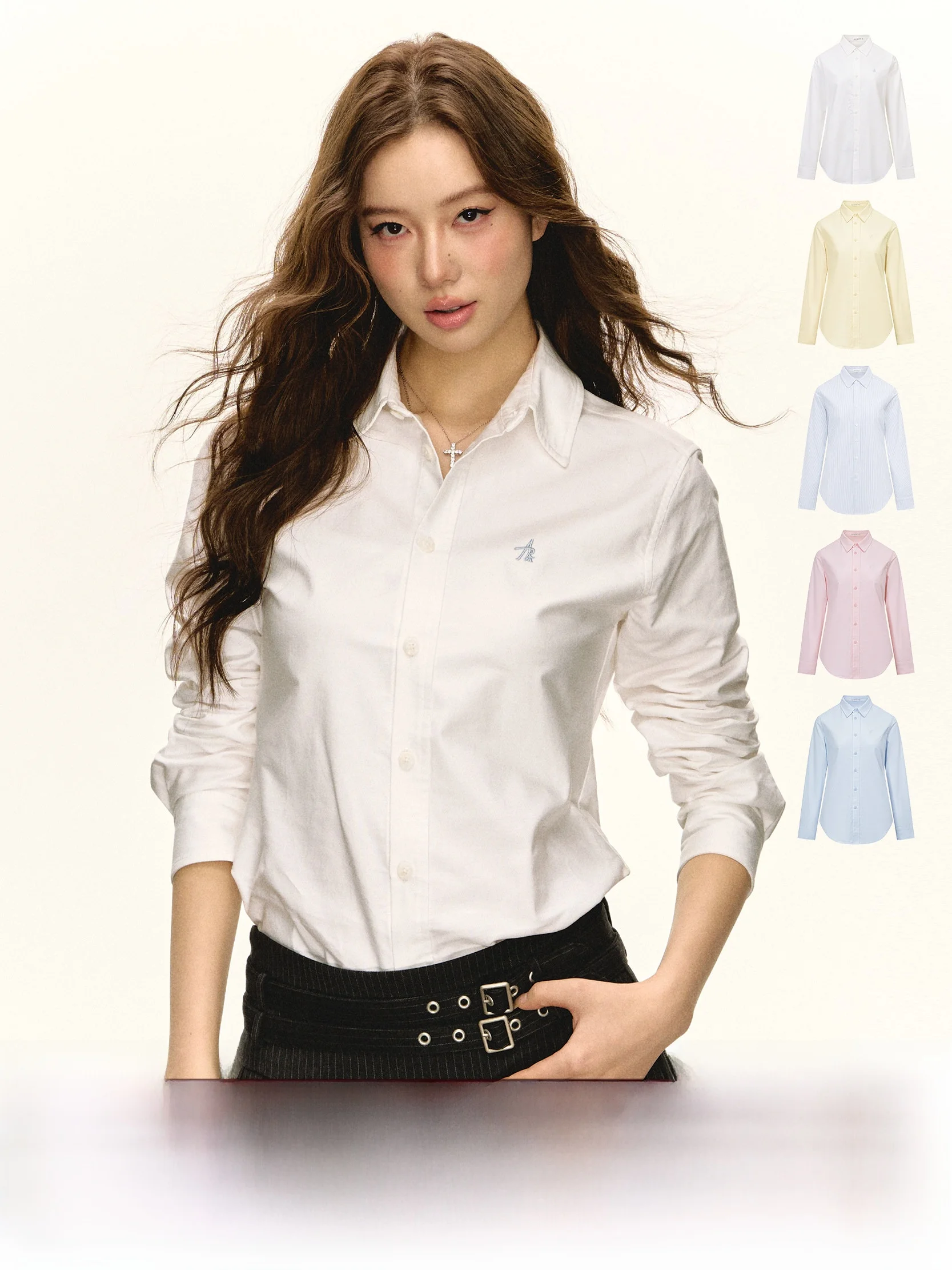 Ariseism: Новая осенняя женская приталенная рубашка в американском ретро-стиле с длинным рукавом, белая, из смесового хлопка, с защитой от УФ-излучения, для делового и повседневного стиля.
Ariseism: Новая осенняя женская приталенная рубашка в американском ретро-стиле с длинным рукавом, белая, из смесового хлопка, с защитой от УФ-излучения, для делового и повседневного стиля.