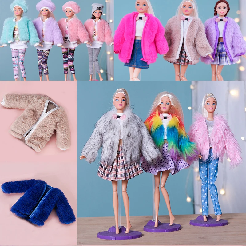 Short Sleeve Soft Fur Coat Tops Dress Winter Warm Casual Wear Accessories Clothes for Barbie Doll Kids Toys
Short Sleeve Soft Fur Coat Tops Dress Winter Warm Casual Wear Accessories Clothes for Barbie Doll Kids Toys