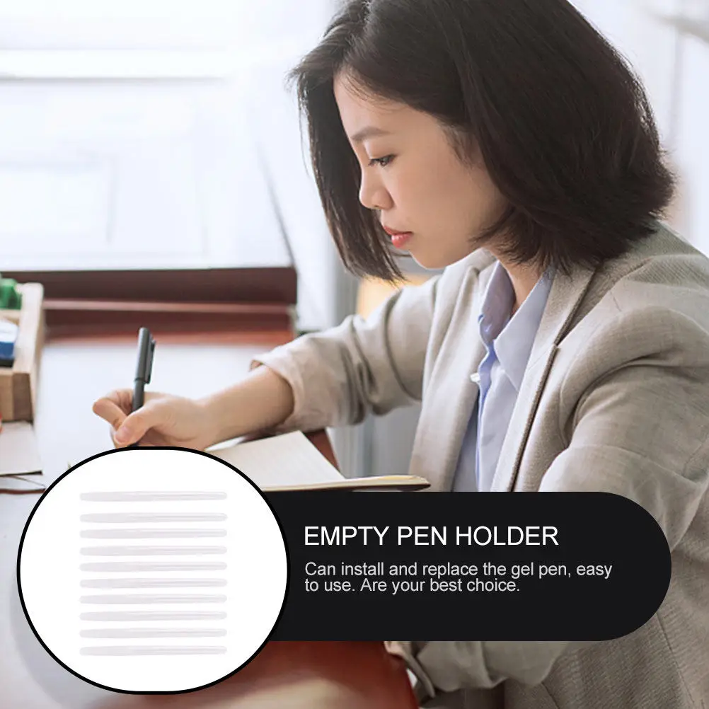 50Pcs Transparent Empty Pen Holders Plastic Gel Pen Rods Ergonomic Design Long-Lasting Students Stationery Students Stationery
50Pcs Transparent Empty Pen Holders Plastic Gel Pen Rods Ergonomic Design Long-Lasting Students Stationery Students Stationery
