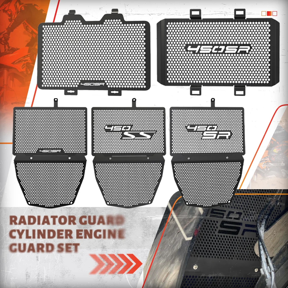For CFMOTO CF MOTO 450SR 450SS 450 SR/SS 2023 2022 2024 Motorcycle Radiator Grill Guard oil cooler Guard Protection Cover Set
For CFMOTO CF MOTO 450SR 450SS 450 SR/SS 2023 2022 2024 Motorcycle Radiator Grill Guard oil cooler Guard Protection Cover Set