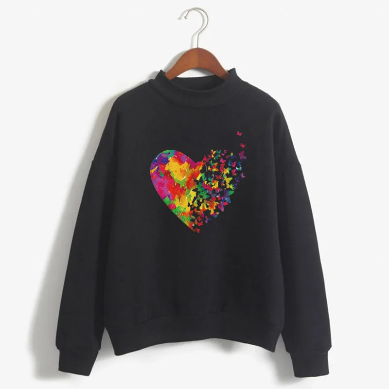 Cartoon Butterfly Floral Elegant Print Women Sweatshirt Korean O-neck Knitted Pullover Thick Autumn Candy Color Lady Clothing
Cartoon Butterfly Floral Elegant Print Women Sweatshirt Korean O-neck Knitted Pullover Thick Autumn Candy Color Lady Clothing
