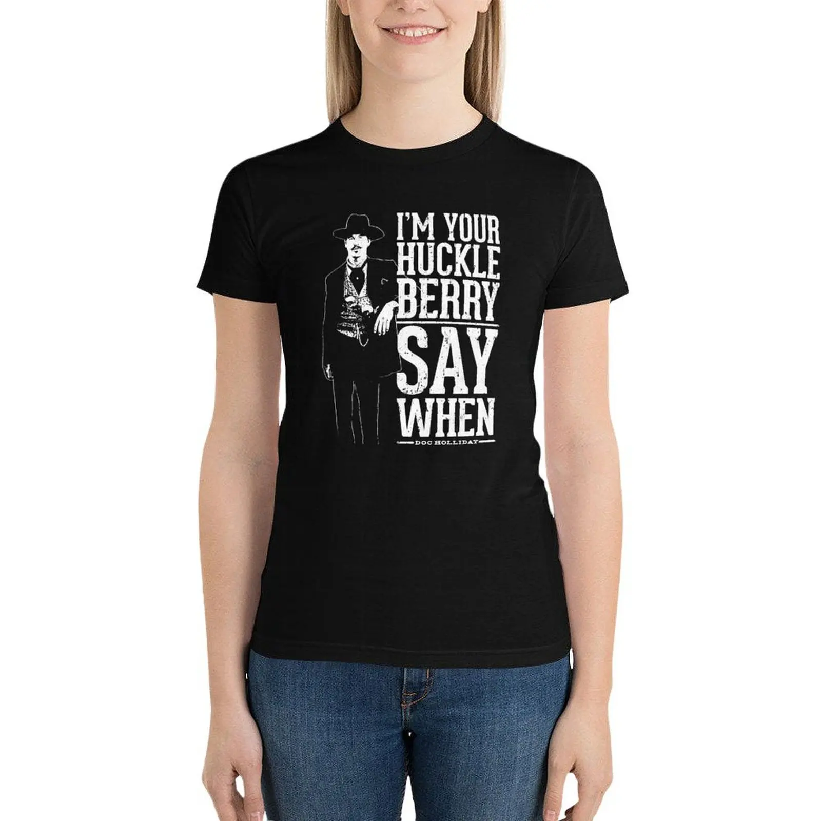I'm Your Huckleberry - Say When T-Shirt funny kawaii clothes Aesthetic clothing t shirts for Women graphic
I'm Your Huckleberry - Say When T-Shirt funny kawaii clothes Aesthetic clothing t shirts for Women graphic