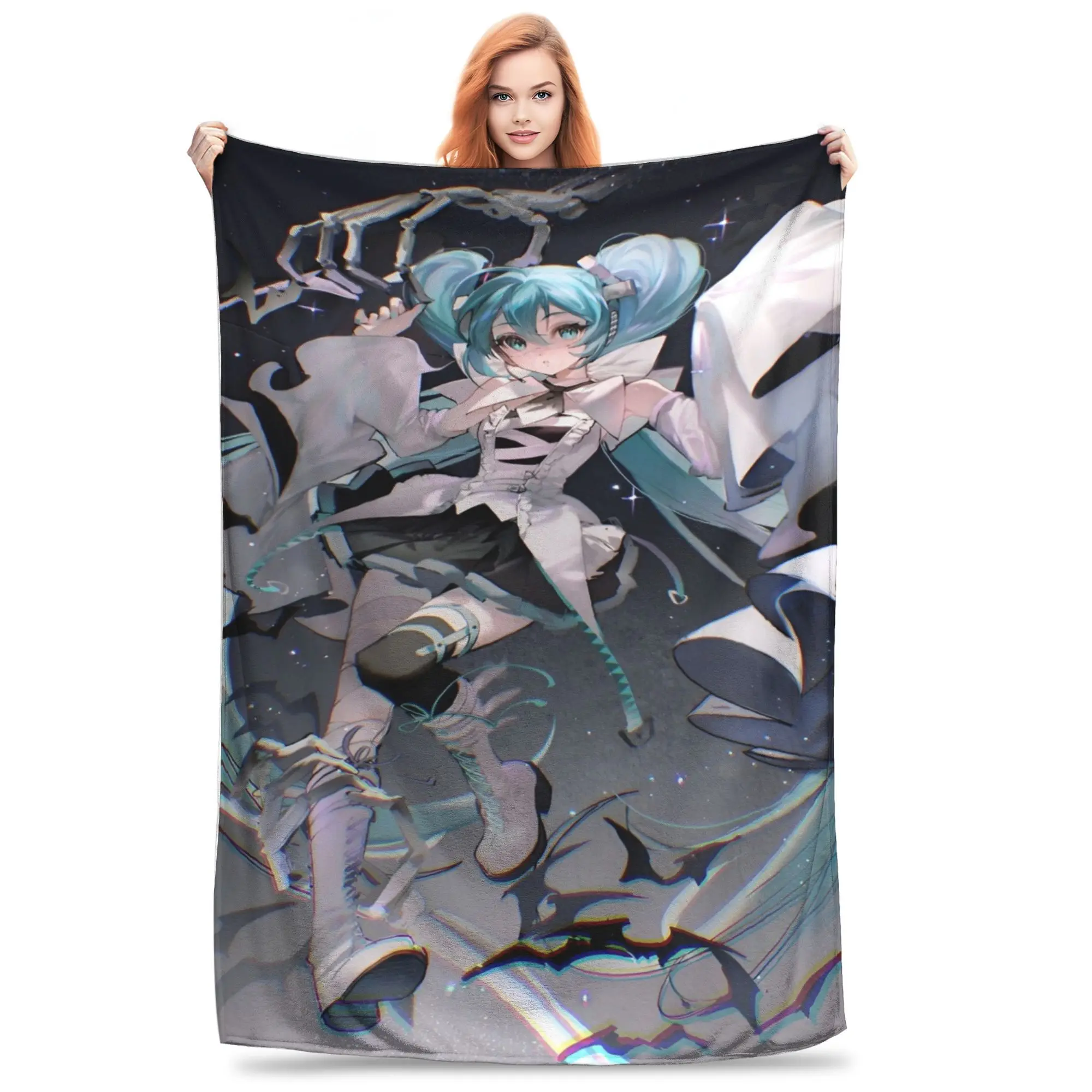 Hatsune Miku Blanket Cozy Soft Throw Blankets for Sofa 50x60 Inch Multi-size Plush Thin Quilt
Hatsune Miku Blanket Cozy Soft Throw Blankets for Sofa 50x60 Inch Multi-size Plush Thin Quilt