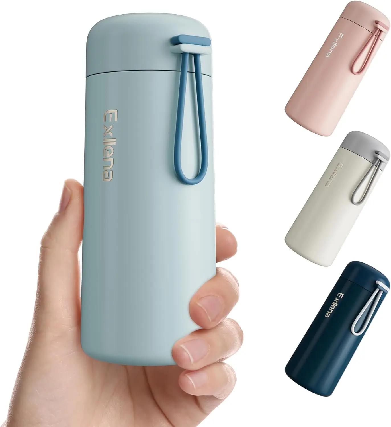 8oz 304 Stainless Steel Water Bottle, Double Wall Vacuum Insulated, Leakproof, with Carry Handle for Purse (Grayish Blue)
8oz 304 Stainless Steel Water Bottle, Double Wall Vacuum Insulated, Leakproof, with Carry Handle for Purse (Grayish Blue)